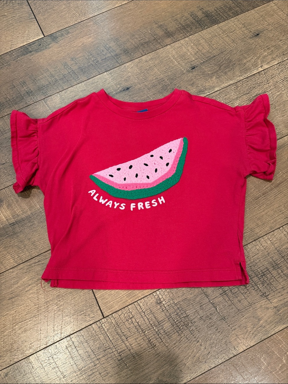 Old Navy Red Girls' Watermelon Graphic Short Sleeve Tee